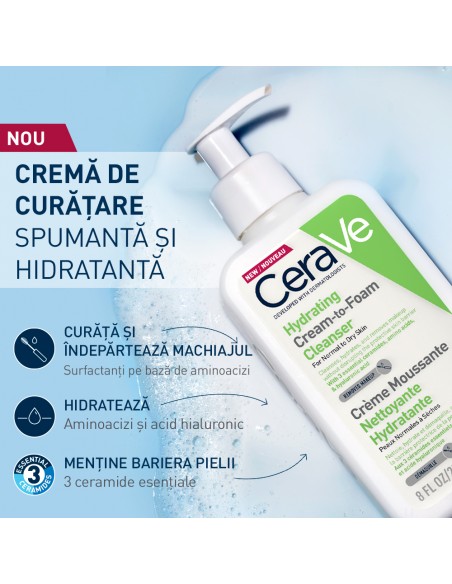 Cerave Cremă De Curătare Spumantă Si Hidratantă 236 Ml, La Roche-Posay