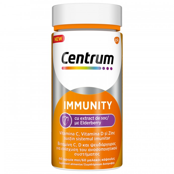 Centrum Immunity cu soc, 60 capsule moi, GLAXOSMITHKLINE ANGLIA