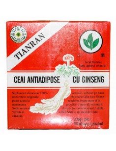 Ceai antiadipos cu ginseng rosu, 30 de plicuri, Sanye