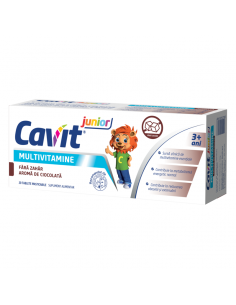 Cavit Junior fara zahar cu ciocolata, 20 tablete...