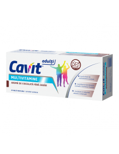 Cavit Multivitamine fără zahăr, aromă ciocolată — Adulți,...