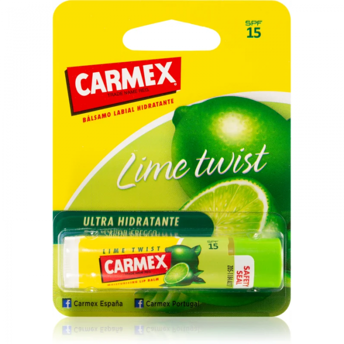 Carmex balsam de buze cu lime stick, 4.25g, Carma Laboratories