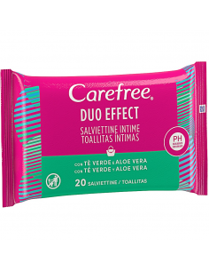 Carefree Duo Effect șervețele intime cu Ceai Verde & Aloe...