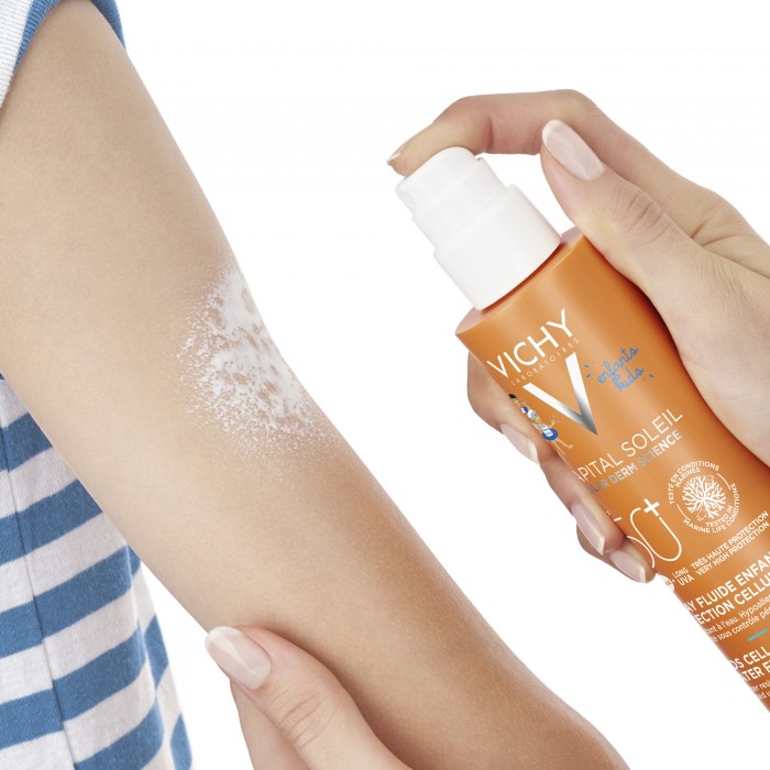 Capital Soleil Kids Cell Protect Spray Fluid Cu Protectie Solară Spf 50, Pentru Copii, 200 Ml, Vichy