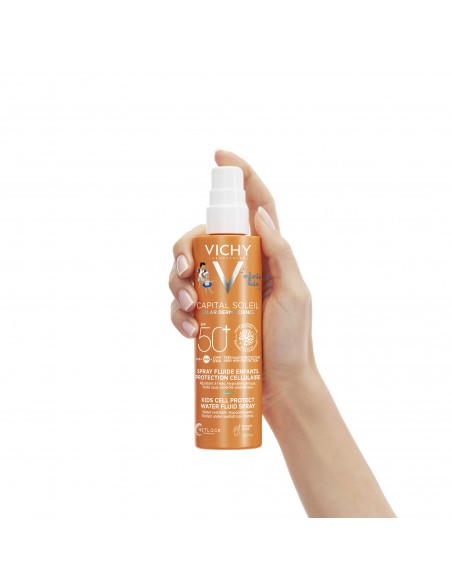 Capital Soleil Kids Cell Protect Spray Fluid Cu Protectie Solară Spf 50, Pentru Copii, 200 Ml, Vichy