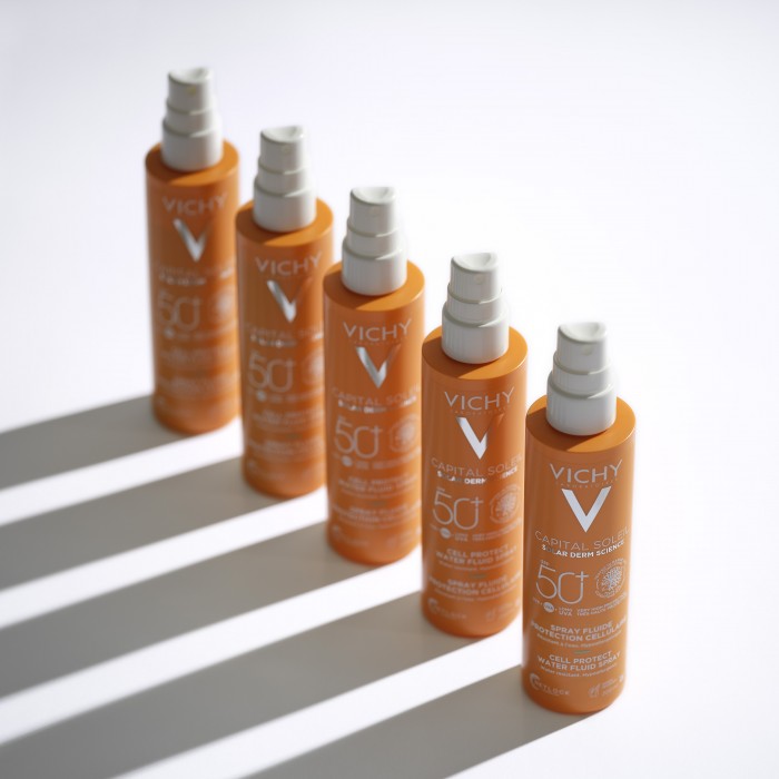Capital Soleil Cell Protect Spray Fluid Invizibil Spf50 200Ml, Vichy