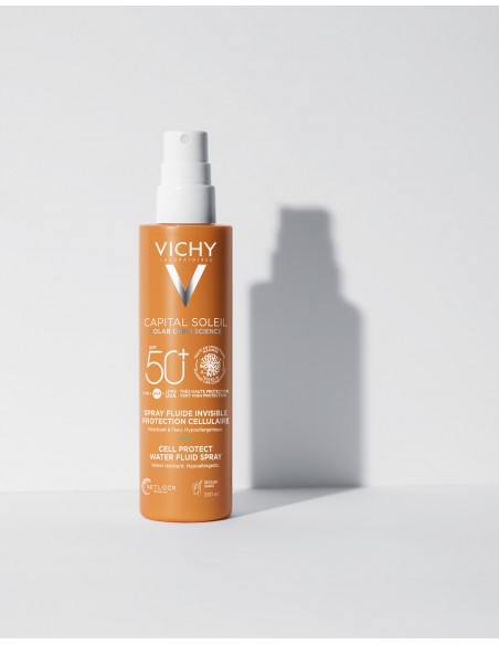 Capital Soleil Cell Protect Spray Fluid Invizibil Spf50 200Ml, Vichy