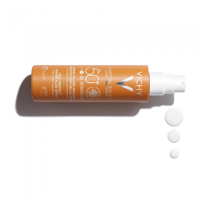 Capital Soleil Cell Protect Spray Fluid Invizibil Cu Protectie Solară Spf 30, Pentru Fată Si Corp, 200 Ml, Vichy
