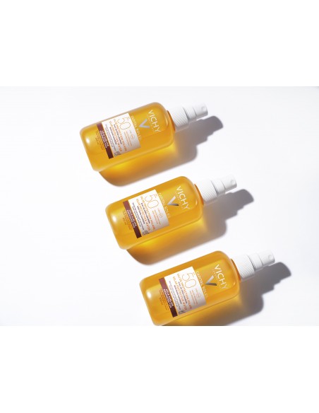 Capital Soleil Apă Cu Protectie Solară Spf 50, Pentru Bronz De Durată, Fată Si Corp, 200 Ml, Vichy