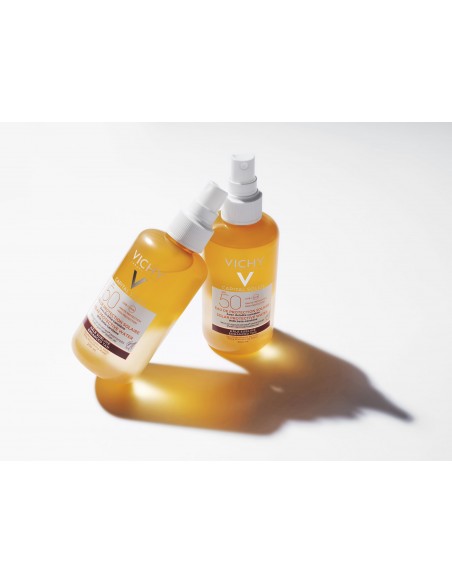 Capital Soleil Apă Cu Protectie Solară Spf 50, Pentru Bronz De Durată, Fată Si Corp, 200 Ml, Vichy