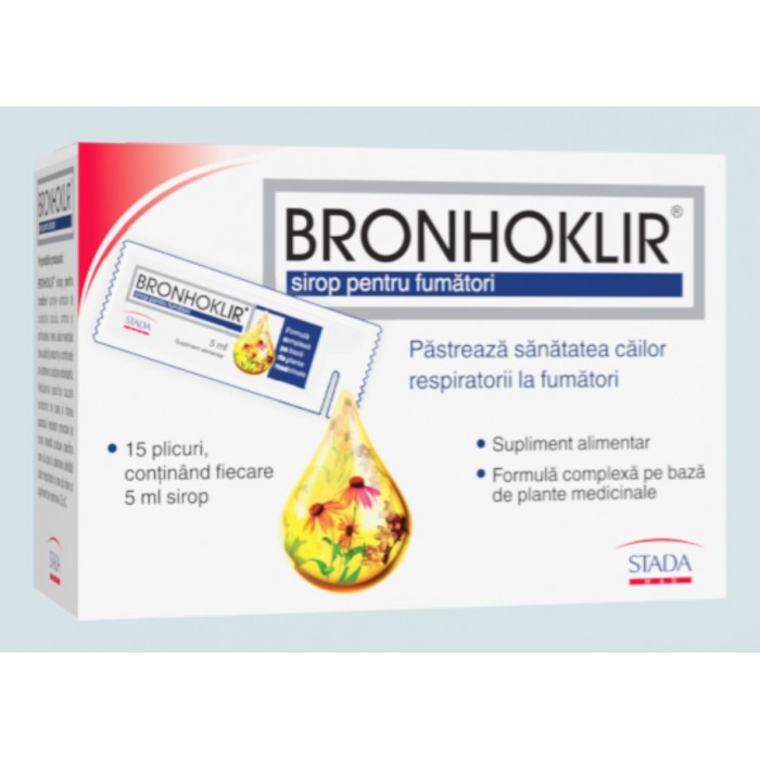 Bronhoklir Sirop pentru fumatori 5ml x 15pl