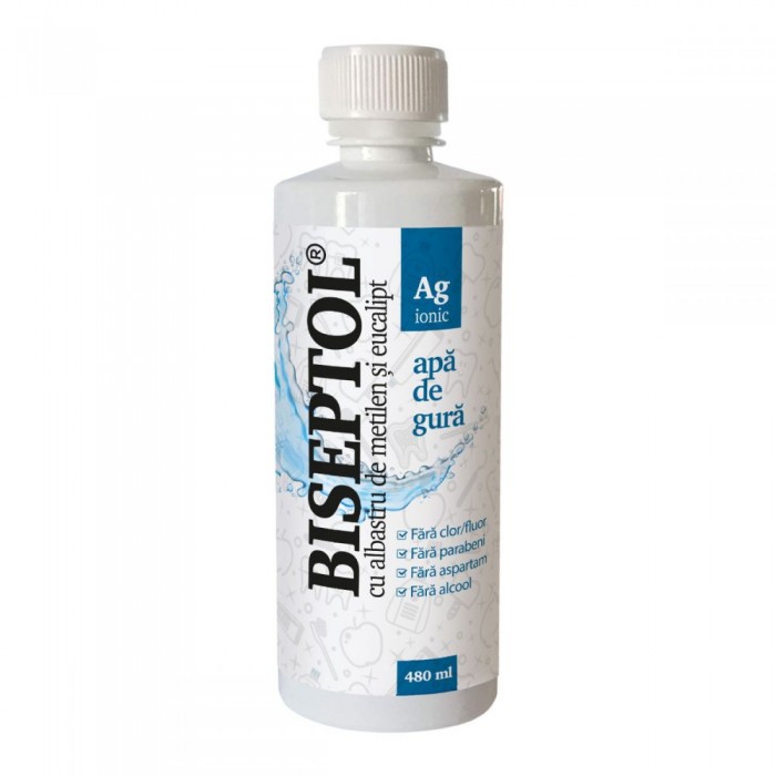 Biseptol apa de gura, 480 ml, Dacia Plant