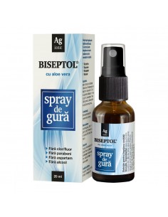Biseptol, spray de gura cu aloe vera, 20 ml, Dacia Plant
