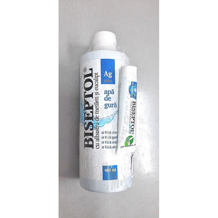 Biseptol apa de gura x 480 ml  Biseptol pasta de dinti x 15ml