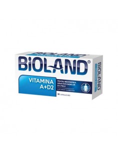 Vitamina A + D2, 30 capsule moi — Biofarm (Bioland)