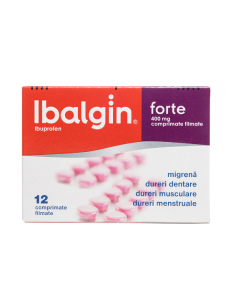 Ibalgin Forte 400mg x12cpr filmate, Sanofi Romania S.R.L....