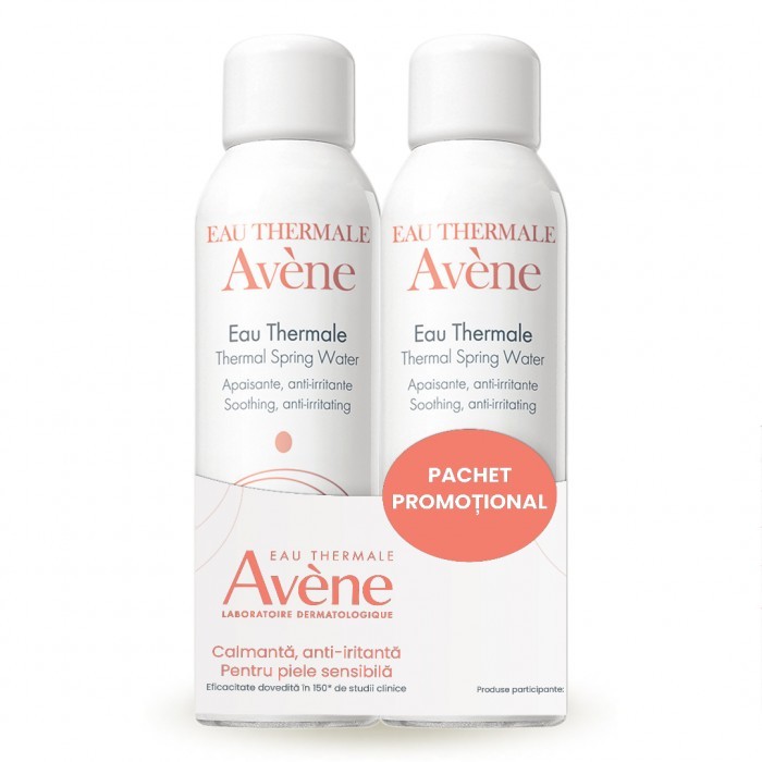 Pachet promotional 1+1 Avene apa termala, 2x150ml, LAB. PIERRE FABRE FRANTA