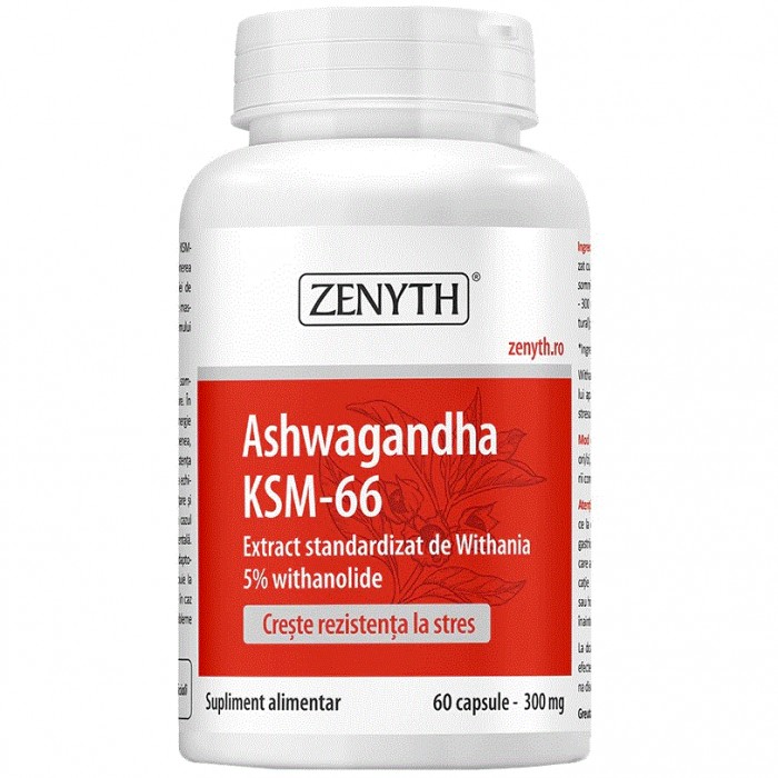 Ashwagandha KSM-66, 60 capsule, Zenyth