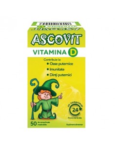 Ascovit Vitamina D, 50 comprimate, Omega Pharma