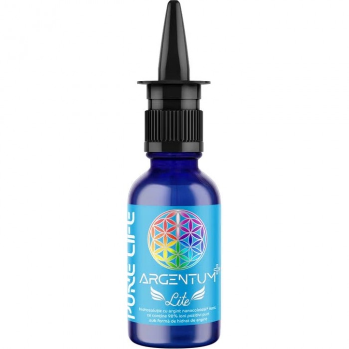 Argentum argint coloidal ionic lite 5ppm, 30ml, Pure Life