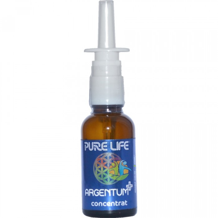 Argentum argint coloidal ionic Forte 25ppm, 30ml, Pure Life