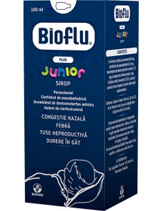 Bioflu Plus Junior sirop x 100ml fl.ST, Biofarm Sa Romania