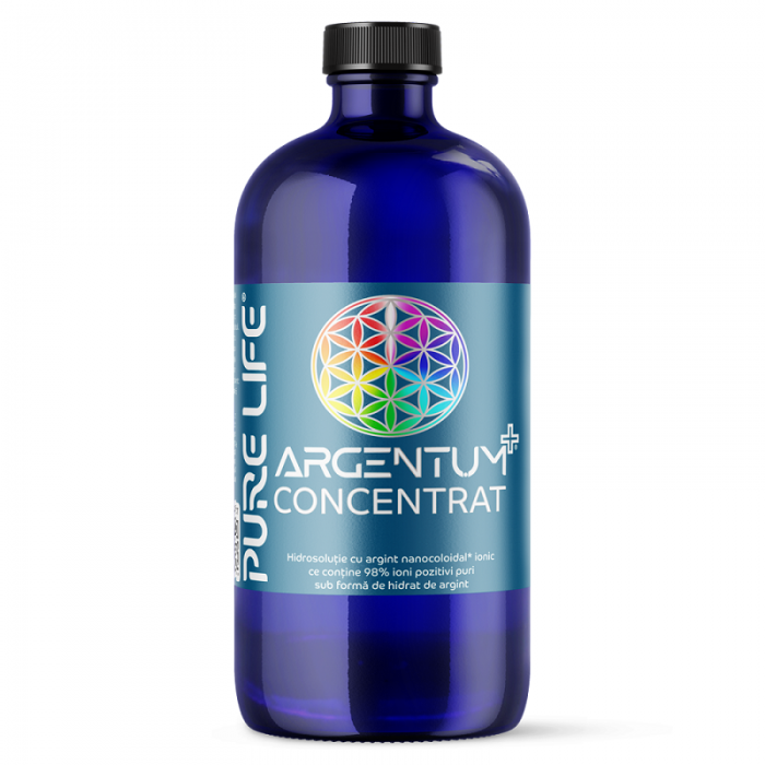 Argentum argint coloidal ionic Concentrat 35ppm, 480ml, Pure Life