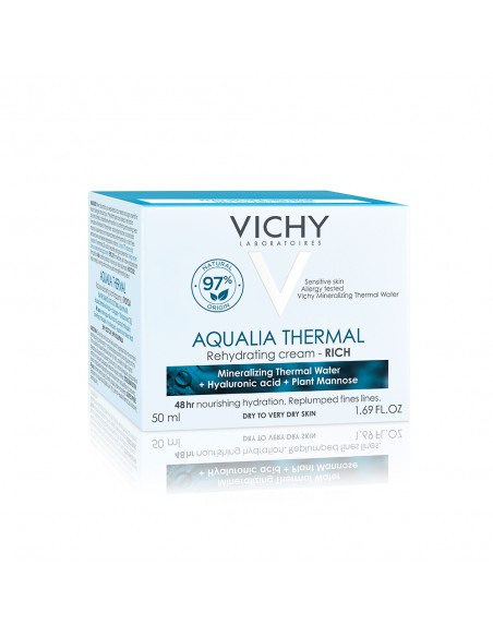 Aqualia Thermal Cremă Rehidratanta Pentru Ten Uscat Si Foarte Uscat, 50Ml, Vichy