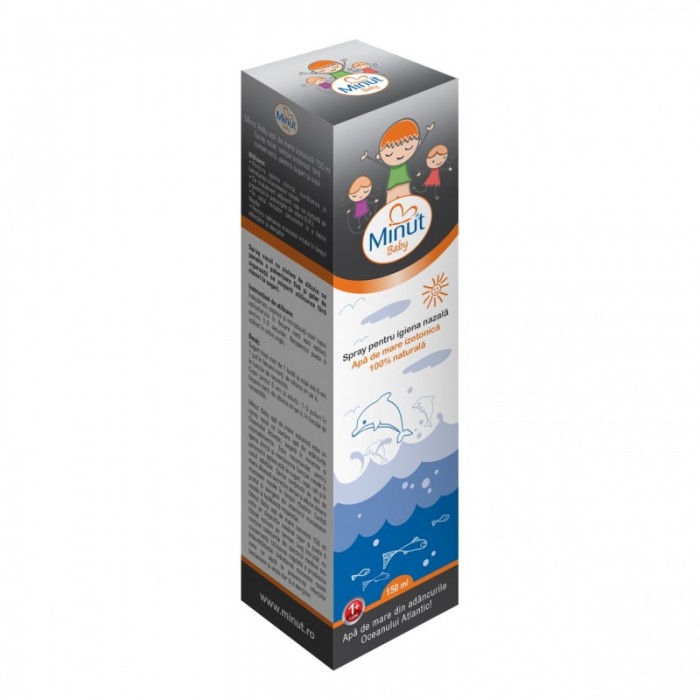 Apa de mare baby izotonica 1 spray, 150 de mililitri, Minut