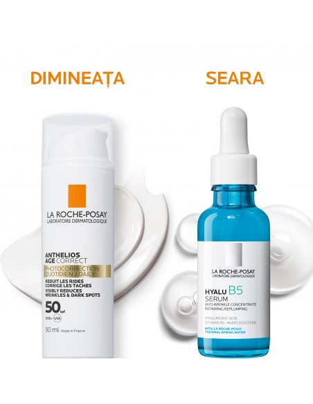 Anthelios Age Correct Crema Cu Protectie Solara Spf 50 Pentru Fata, Cu Actiune Anti-Imbatranire, 50 Ml, La Roche-Posay
