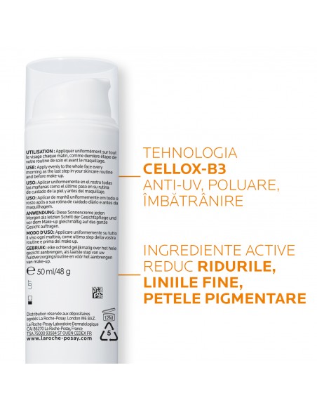Anthelios Age Correct Crema Cu Protectie Solara Spf 50 Pentru Fata, Cu Actiune Anti-Imbatranire, 50 Ml, La Roche-Posay